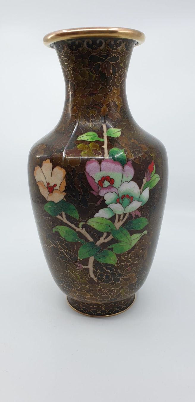 Vasen & Gefässe: Grosse Cloisonné Vase – Gebraucht aus Emmen von Brockofsky 4
