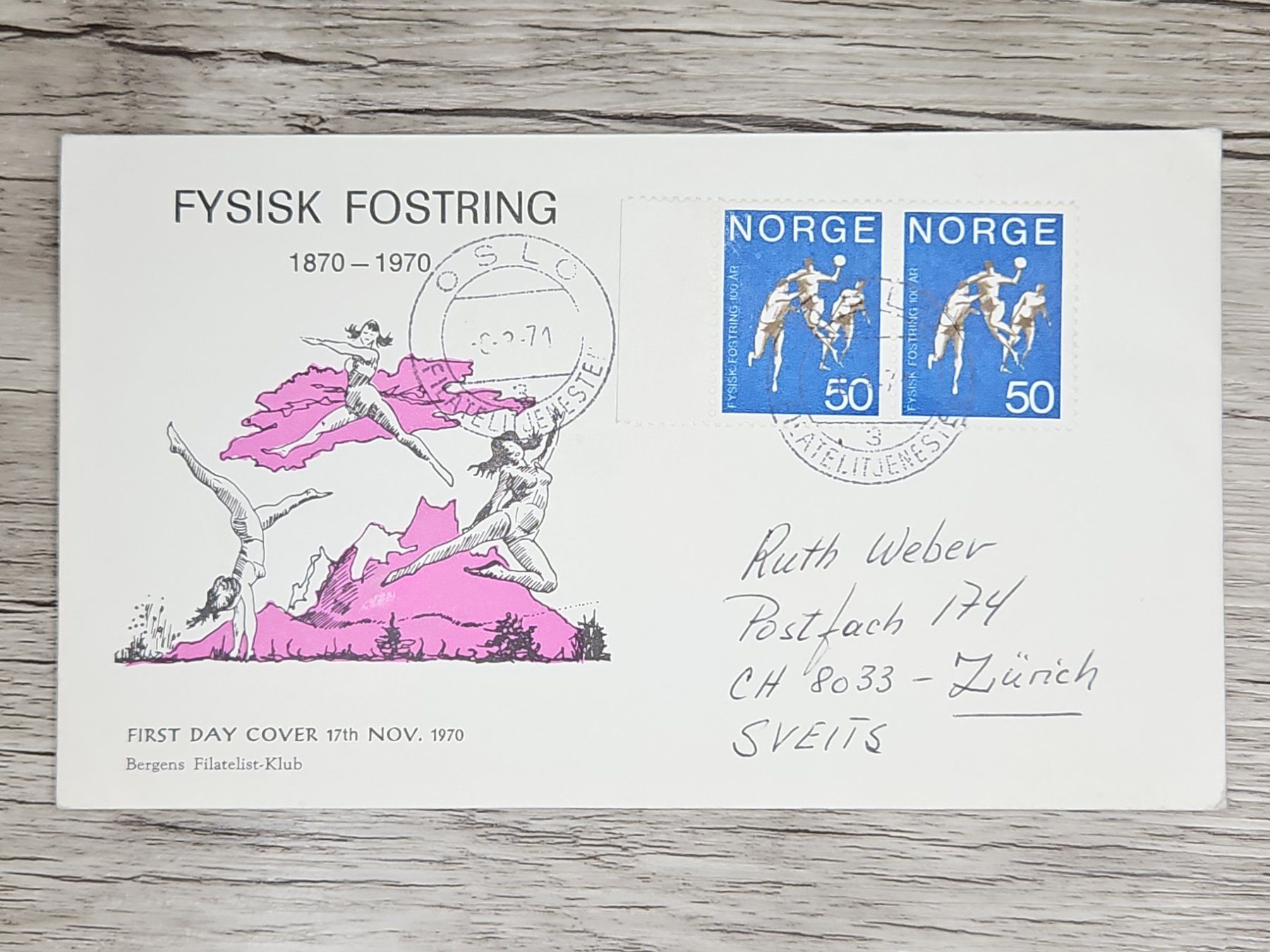 Tutti i francobolli: CL06 Enveloppe + Timbre Norvège 1971 – Usato da Cousset venduto da Patrick_Collections