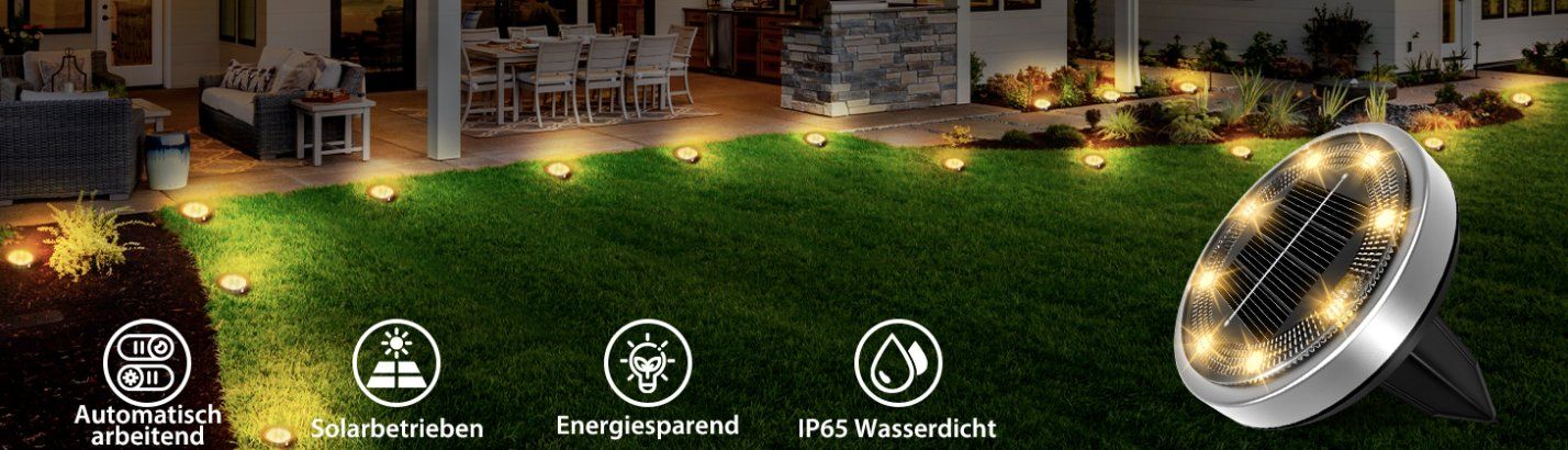 Lampade: 8-Stück Solar Bodenleuchten – Nuovo e nell'imballaggio originale da Châtelaine venduto da topshop.switzerland 2