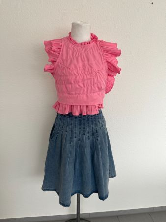 Jeans-Hose mit Top, SET, NEU, Gr. S, NP 129.-