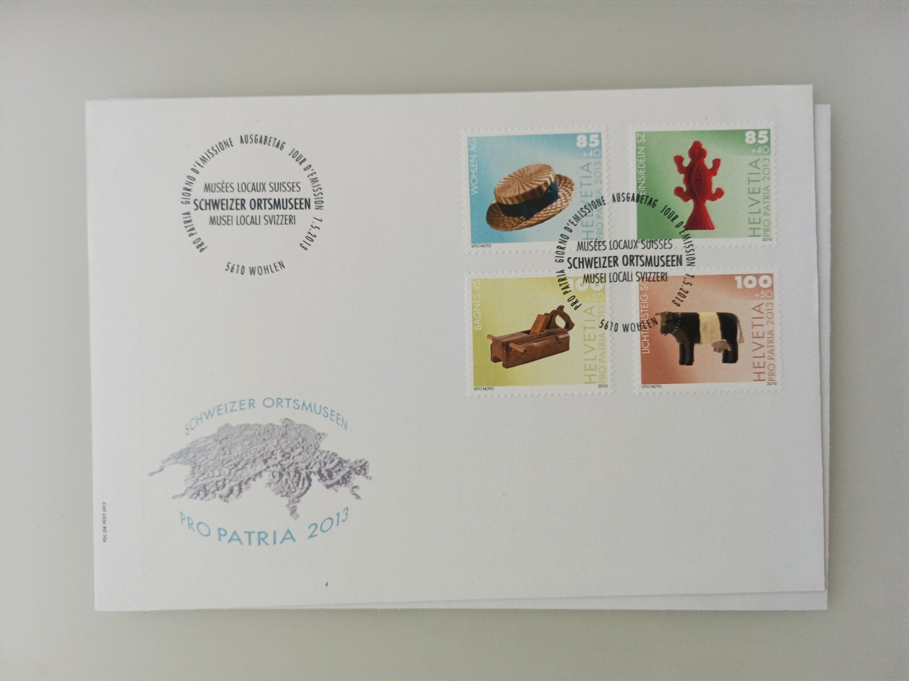 Tutti i francobolli: 2013 FDC Pro Patria – Usato da Dübendorf venduto da goeggi79