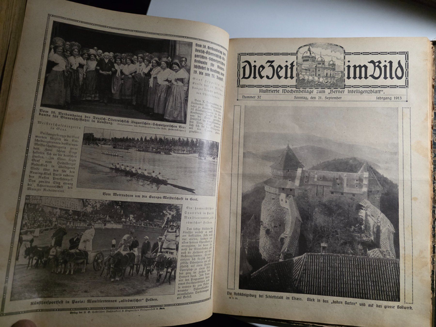 Libri: Die Zeit im Bild - Jhg. 1913 Berner Intelligenzblatt – Usato da Walterswil BE venduto da Lonitti 6