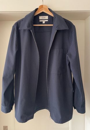 COS RELAXED-FIT WOOL OVERSHIRT