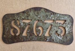 Velonummer VD 1923 Plaque Velo