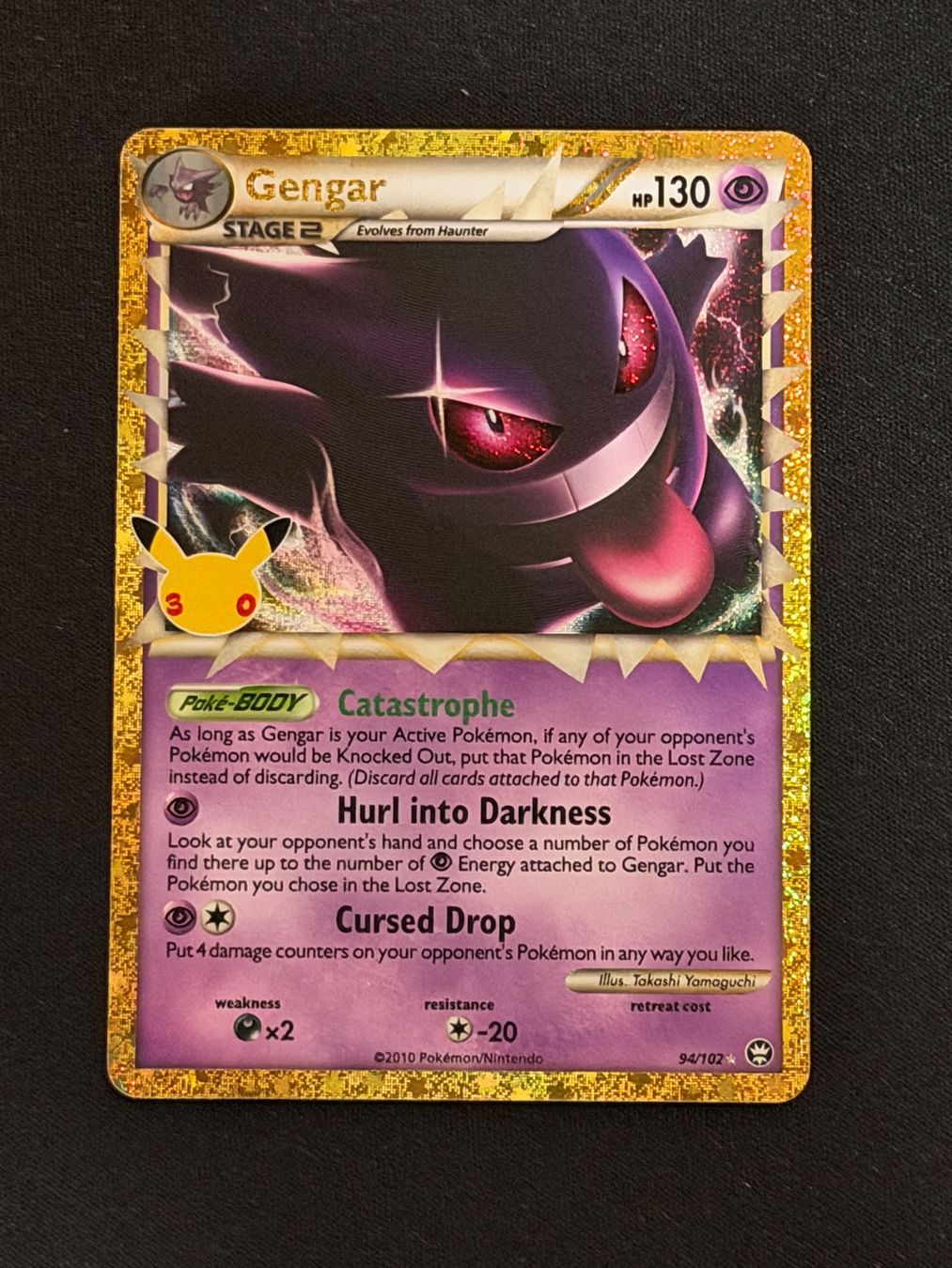 Pokémon Carte collezionabili: Gengar 94/102 - 30th Celebrations – Usato da Ilanz venduto da caui