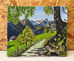 Sommerliche Bergszene signiert LANZ     (ID M192)