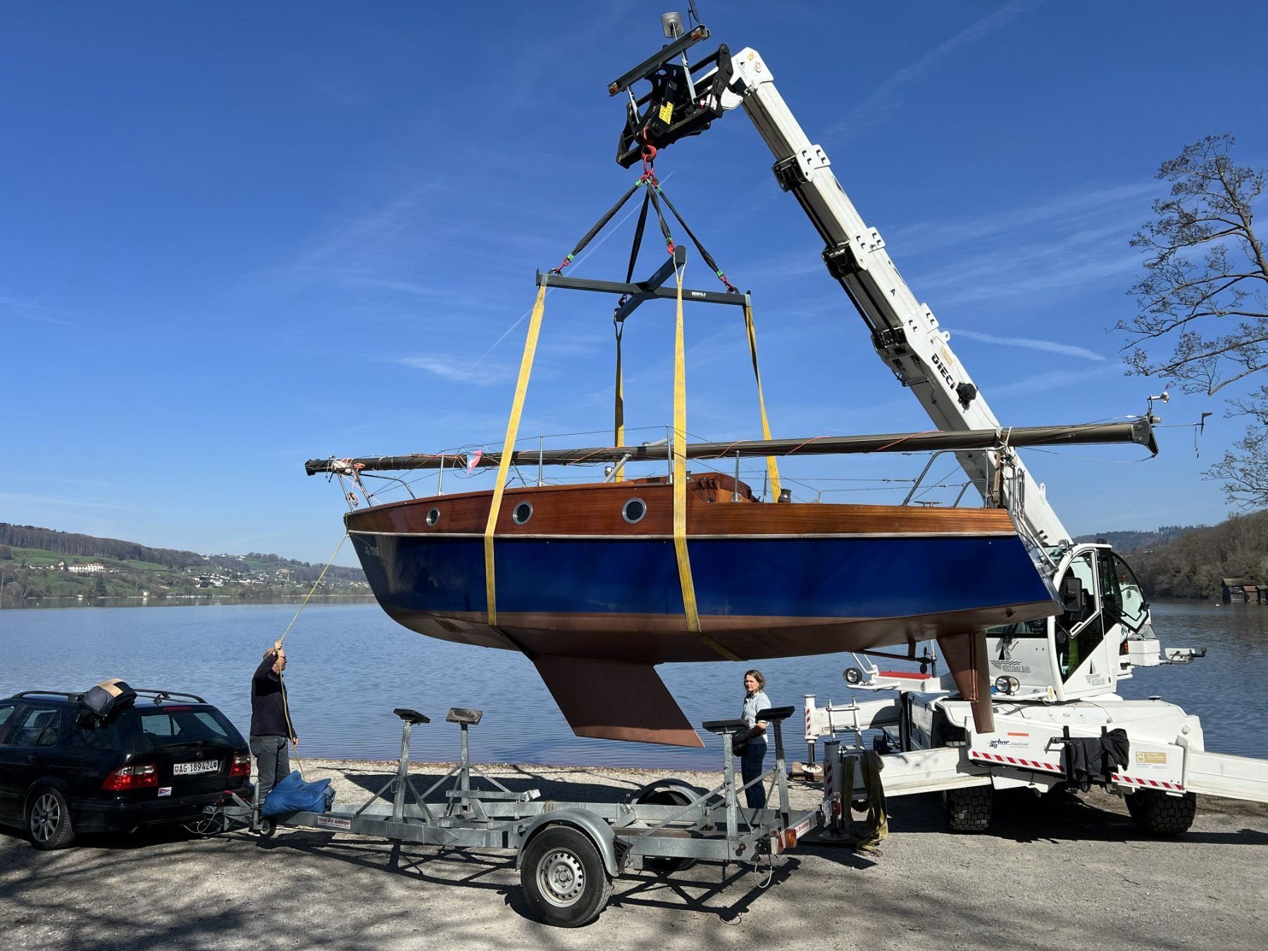 Barche: Segelboot Blaser Trabant (für Restauration oder Bastler) – Difettoso da Aarau venduto da malaolmo