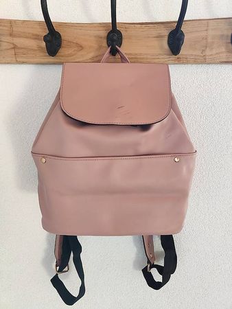 Sac à dos Even&Odd  Rose poudré  Simili cuir  Comme neuf