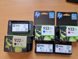 HP 933XL CYAN, YELLOW, MAGENTA, HP 932XL BLACK