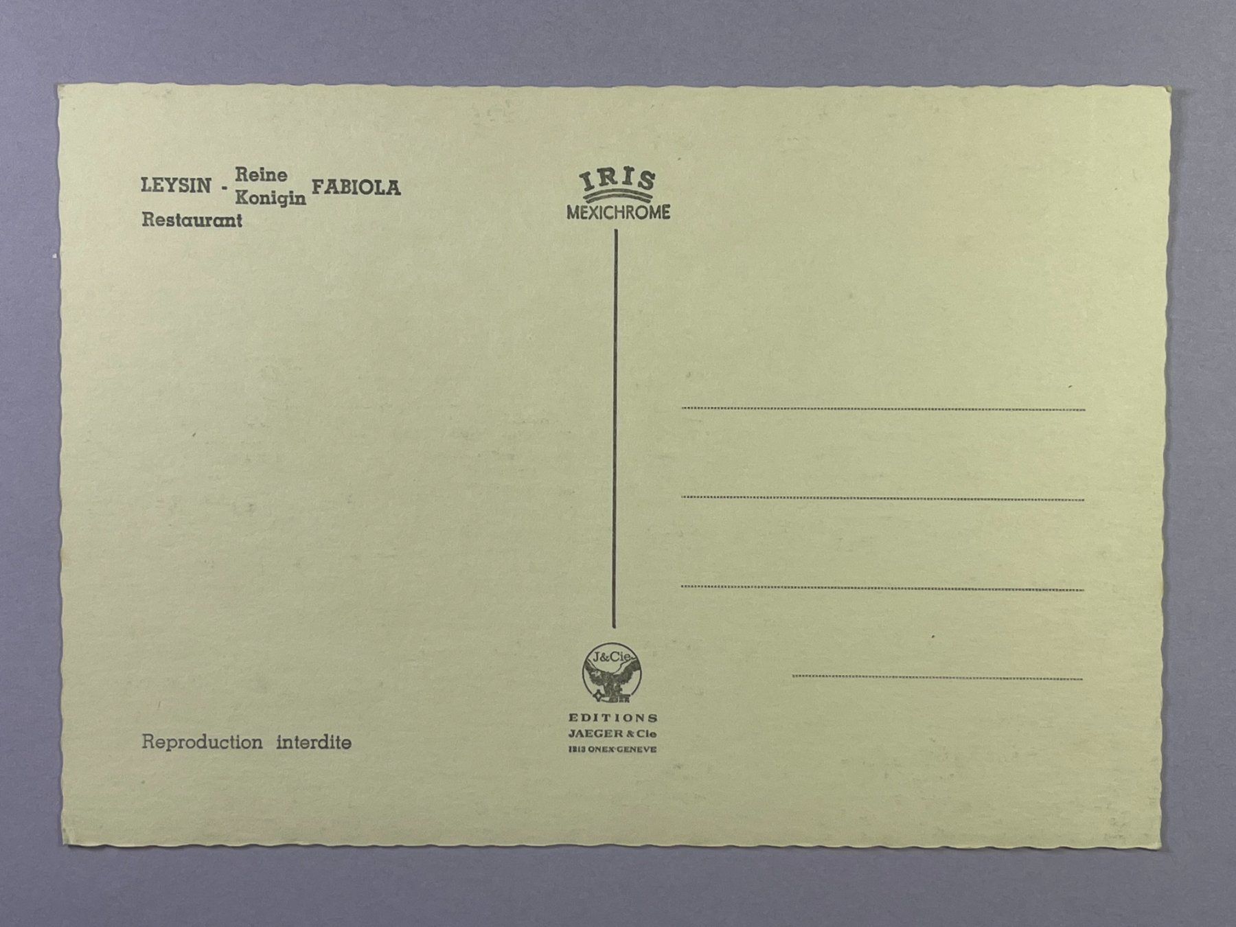Cartes postales: Leysin - Königin Fabiola – D'occasion à Steg VS par _vinci_ 1