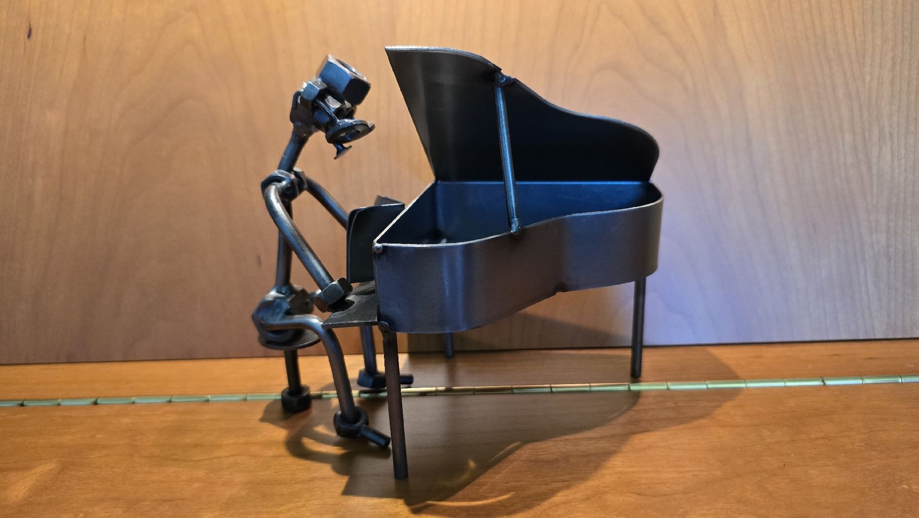 Statuette: Klavierspieler aus Metall – Usato da Zürich venduto da Bauer19 9