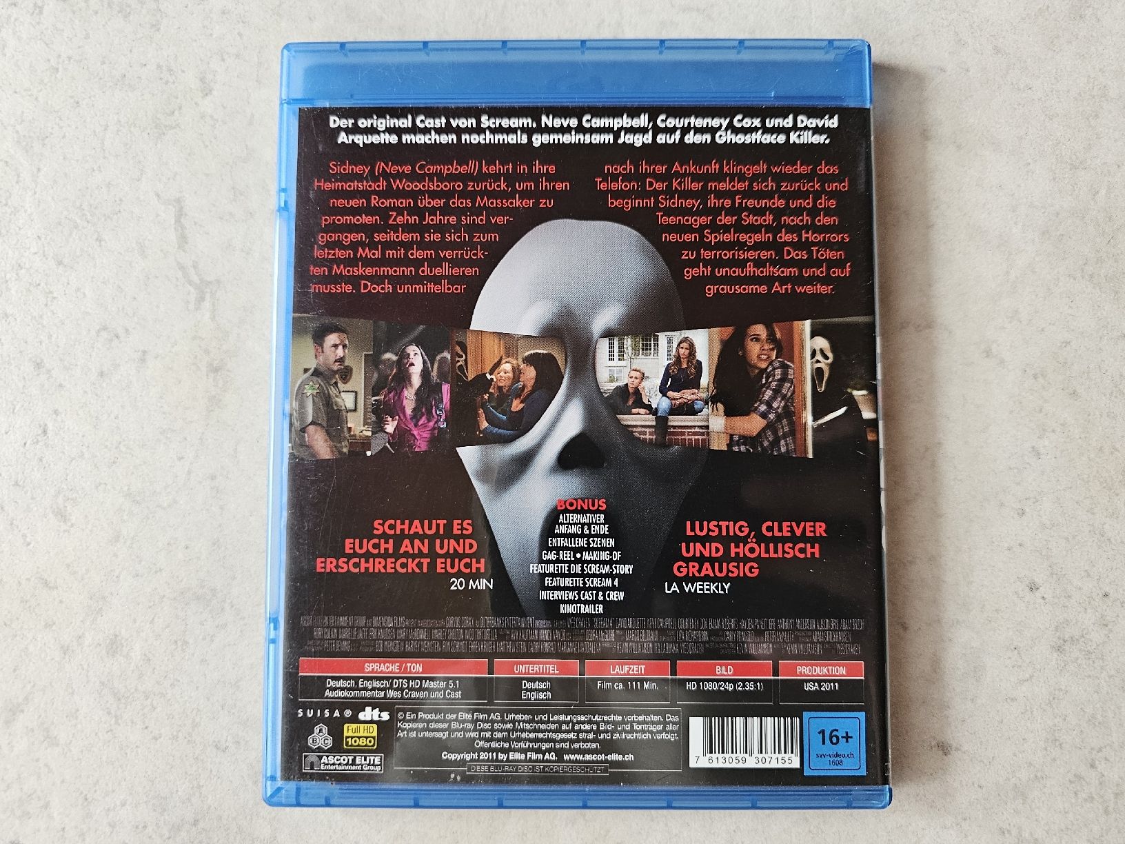 Alle DVDs: Scream 4  /  Bluray – Gebraucht aus Schneisingen von backstore24 1