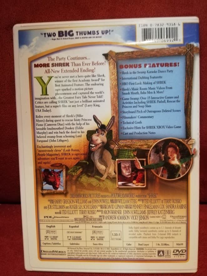Tutti i DVDs: Shrek - ENGLISCH CODE 1 DVD – Usato da Zofingen venduto da noise123 1