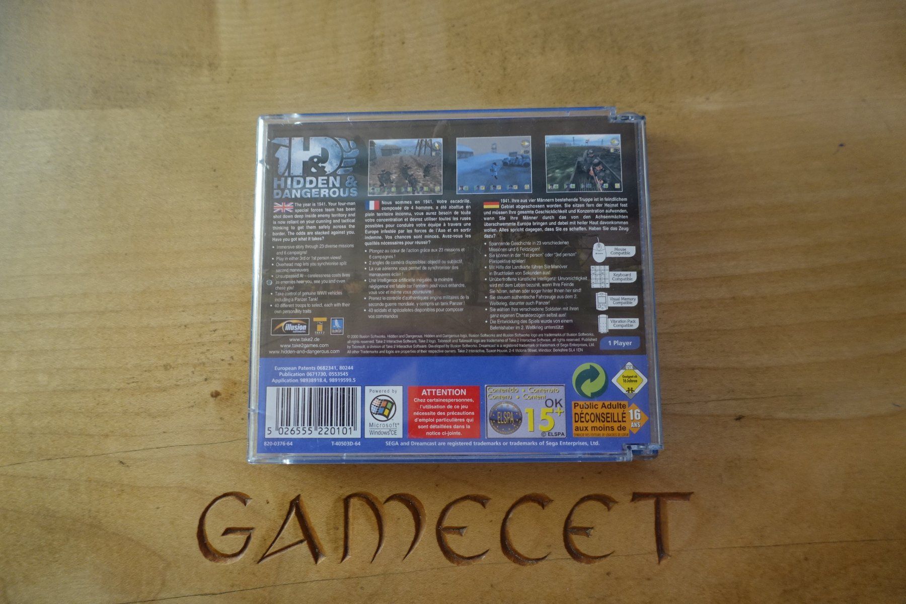 Sega Spiele: Hidden & Dangerous – Gebraucht aus Steinach von Gamecet 2