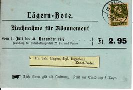 PK, Lägern Bote  Bülach 1917