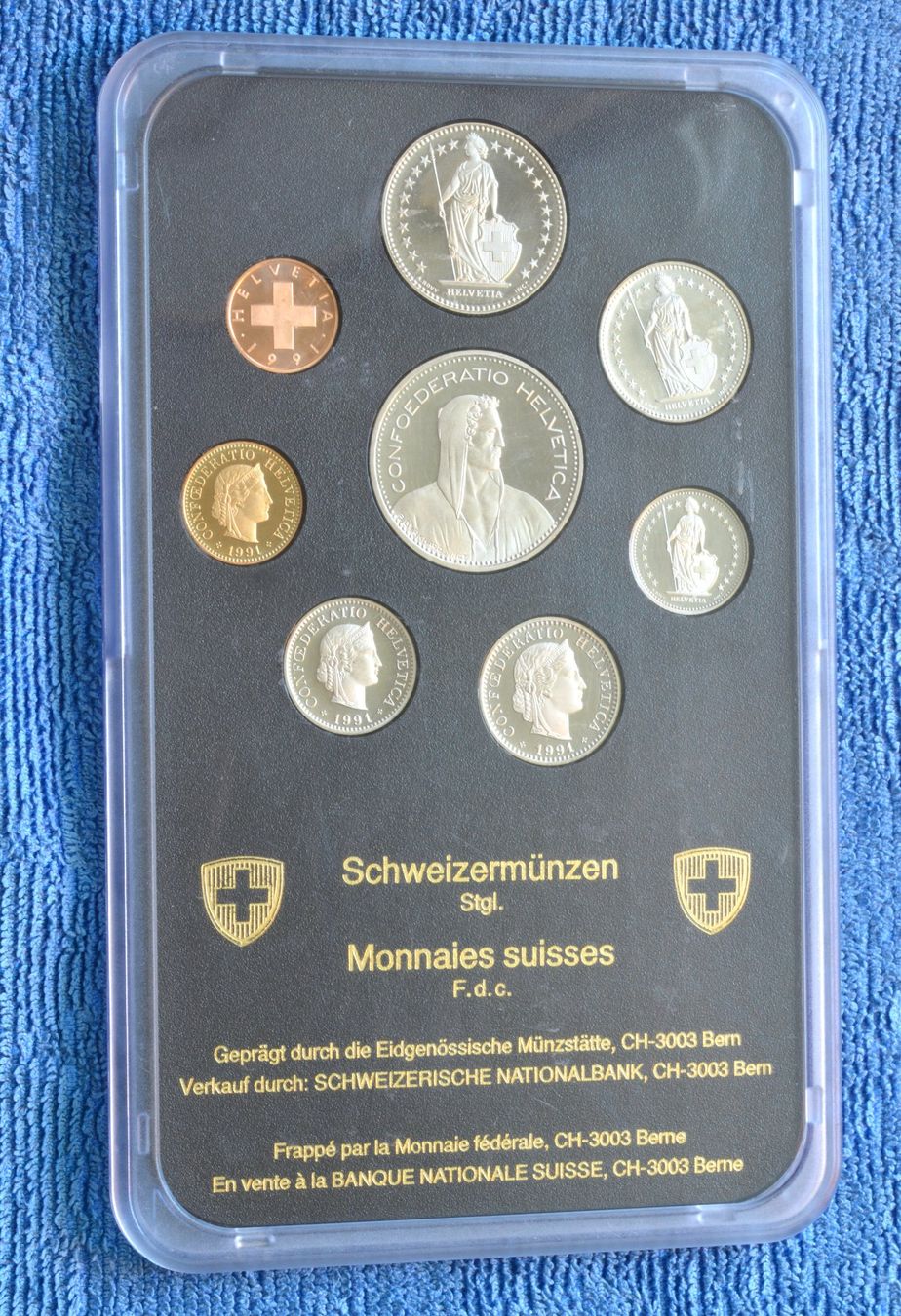 Tutti le monete: Münzsatz 1991 Stgl. – Usato da Oberglatt ZH venduto da dil_85sh 3