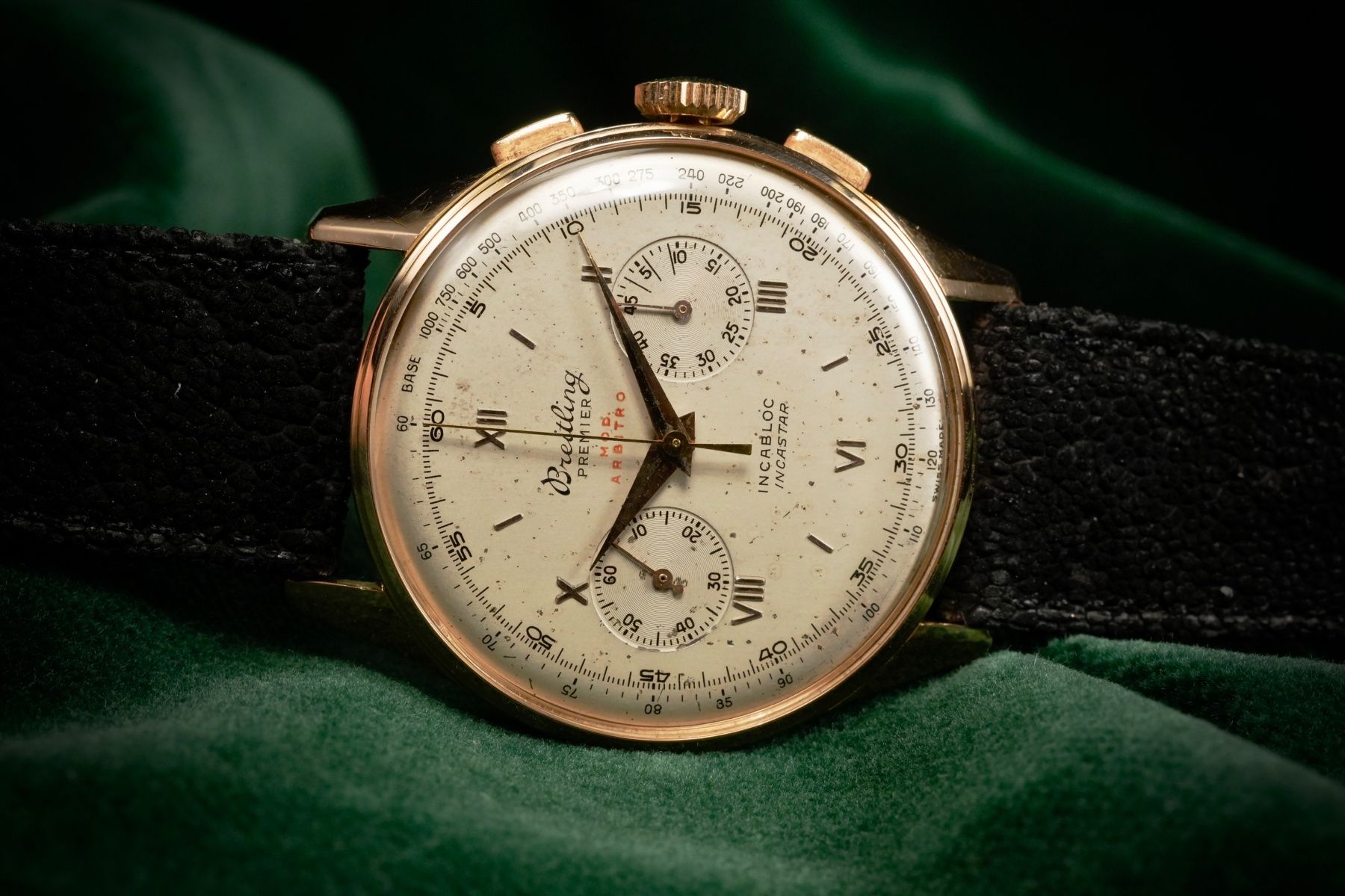 Breitling Orologi: Breitling Premier Arbitro Ref. 781 Original 1954 18k Pink – Usato da Morcote venduto da chronoservice