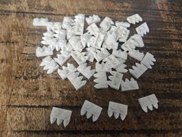 lego 15208 lot de 50 pièces White Plate, Modified 1 x 2