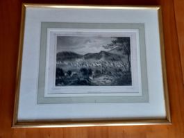 Ste-Croix, gravure, bel encadrement