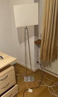 Stehlampe Metall Stoff Lampenschirm eckig neuwertig