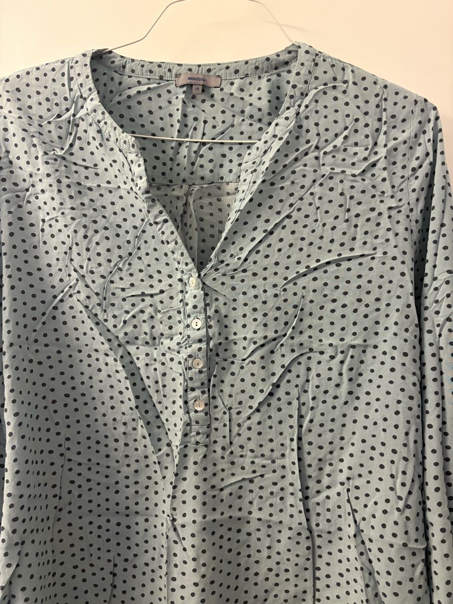Camicette: Bluse, Tupfen, Gr. 48 – Nuovo (secondo la descrizione) da Zürich venduto da vadimi 1