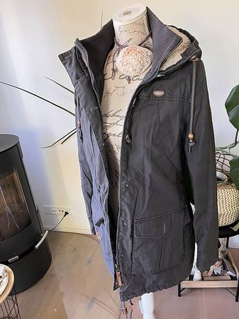 Schöner Ragwear Wintermantel grau XL