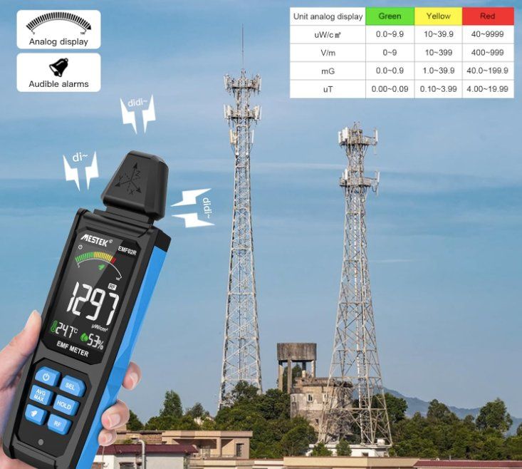 Misurare: Pro EMF Messgerät Strahlungsdetektor 5-in-1 – Nuovo e nell'imballaggio originale da Geneve venduto da Titi2008 9