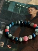 Hübsches Damenarmband mit bunten Steinen, neuwertig