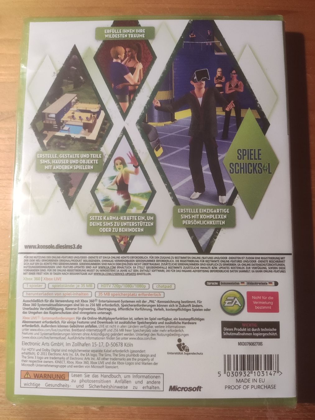 Microsoft Giochi: Die Sims 3 - Xbox 360 Classics (NEU) – Nuovo (secondo la descrizione) da Oberembrach venduto da giu_7ksd 1