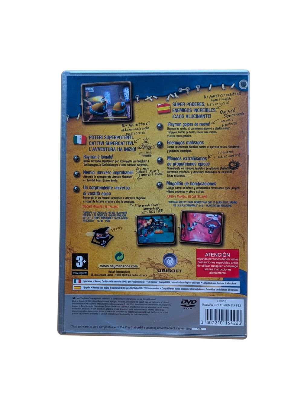 Sony Giochi: Rayman 3 PlayStation 2 (PS2) – Usato da Domat/Ems venduto da IsseldorsShop 1