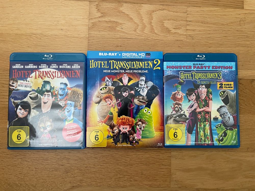 BluRay Hotel Transsilvanien 1 / 2 / 3 HELLOWEEN Kaufen auf Ricardo