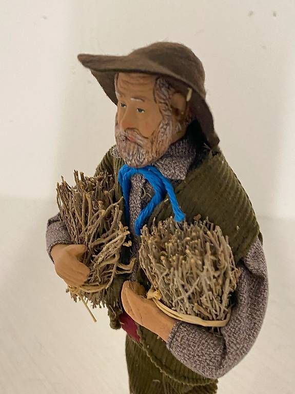 Statuette: Santon de Provence, Homme aux fagots – Usato da St-Blaise venduto da NSUTT1953 2