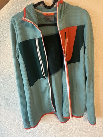 Ortovox Fleece Hoody Women Large Green Good Condition