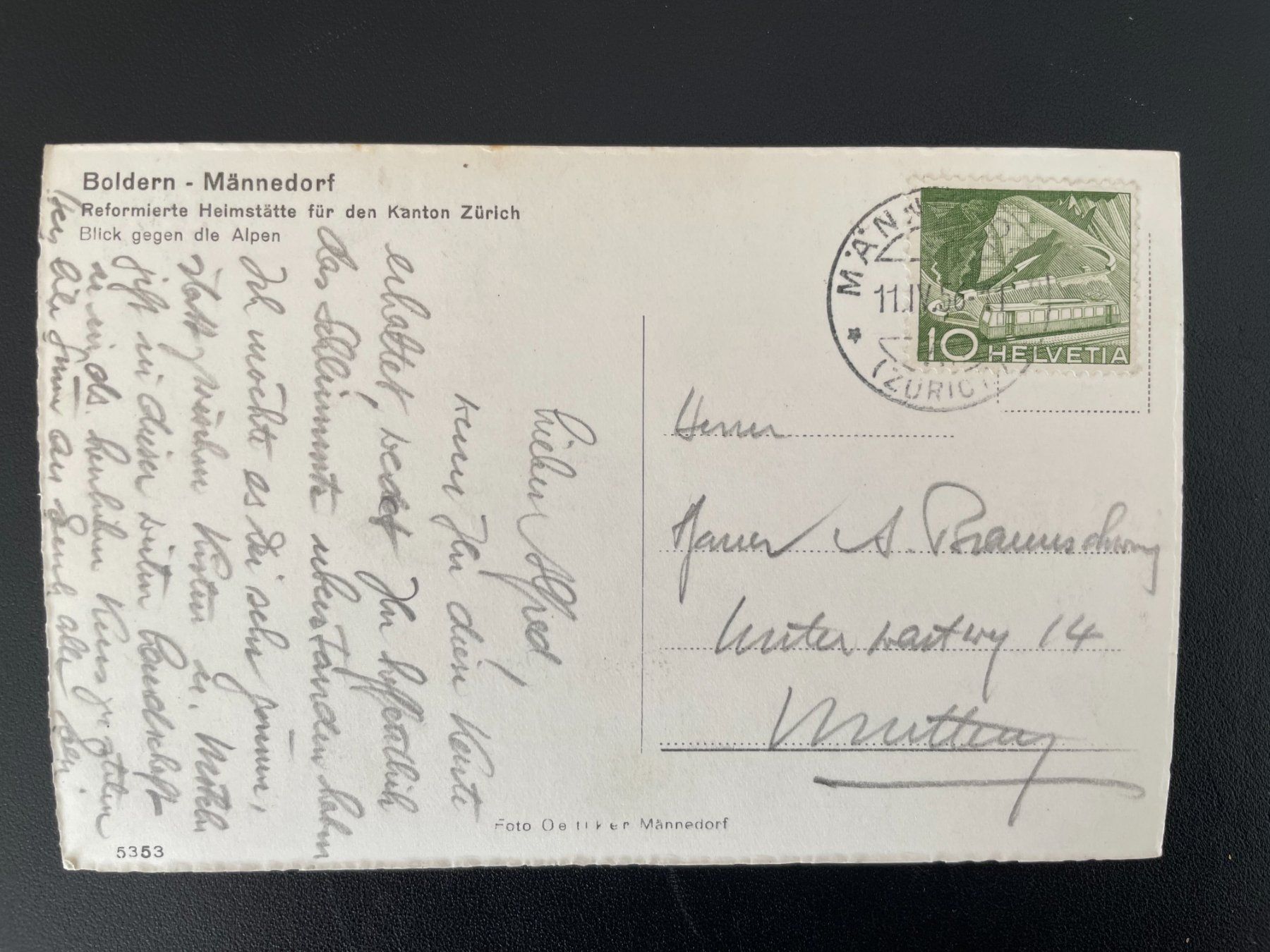 Cartoline postali: AK ZH Boldern - Männedorf, Evang. Heimstätte – Usato da Thal venduto da Danny82 1