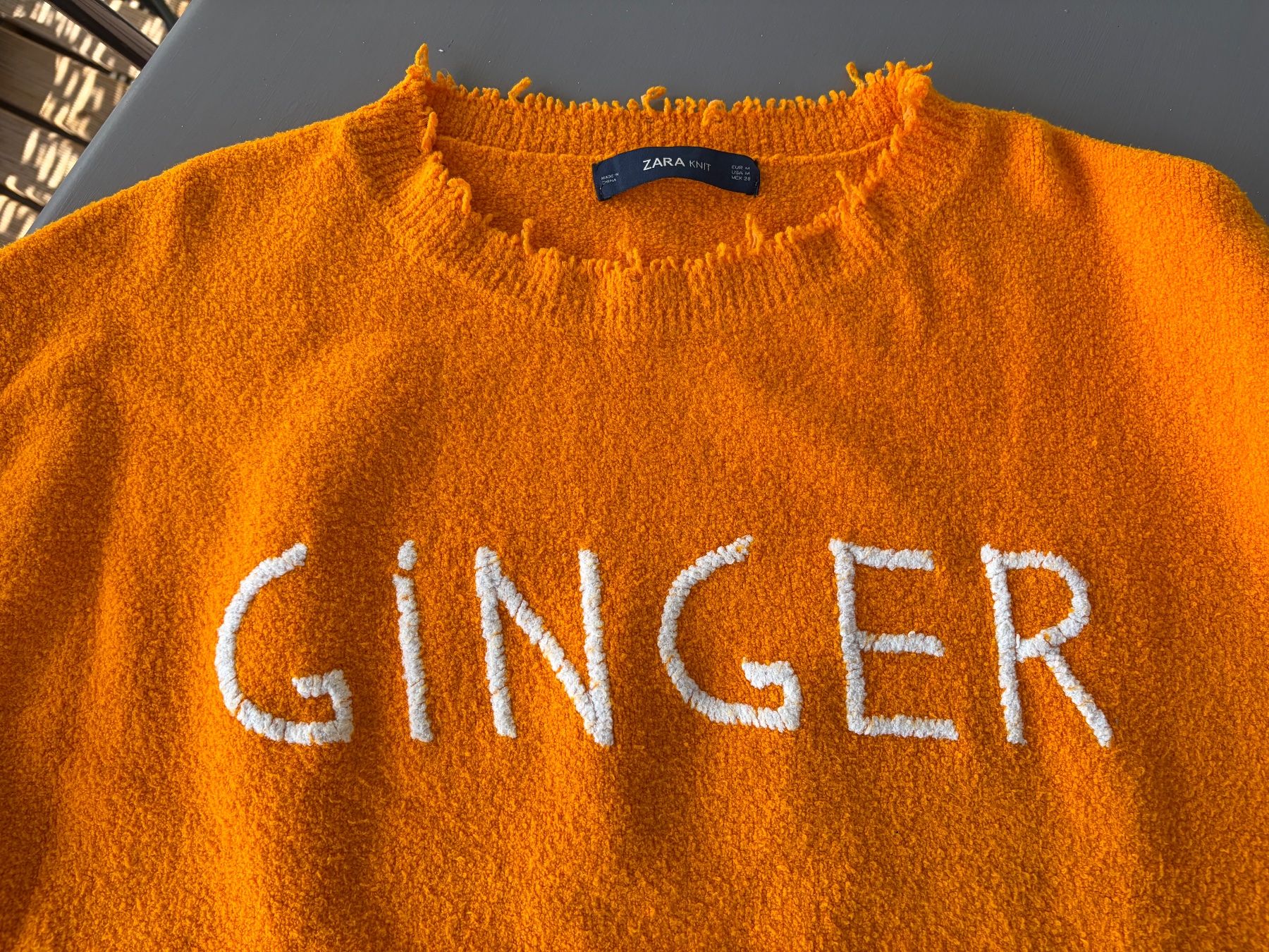 Zara Pullover & Sweatshirts: Damen Pullover Zara Knit orange Grösse M – Gebraucht aus Meilen von Sura18