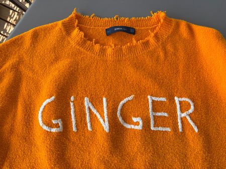 Damen Pullover Zara Knit orange Grösse M