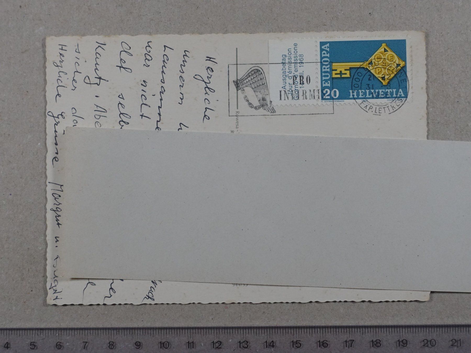 Cartoline postali: Lausanne, 1968 – Usato da Lenzburg venduto da fh1 1