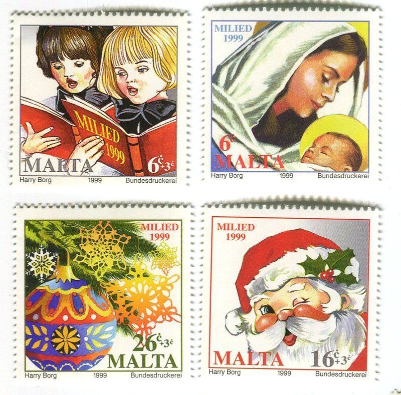 Tutti i francobolli: Briefmarken "Weihnachtsmann".  Malta – Nuovo e nell'imballaggio originale da Basel venduto da Butsch5