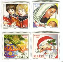 Briefmarken "Weihnachtsmann".  Malta