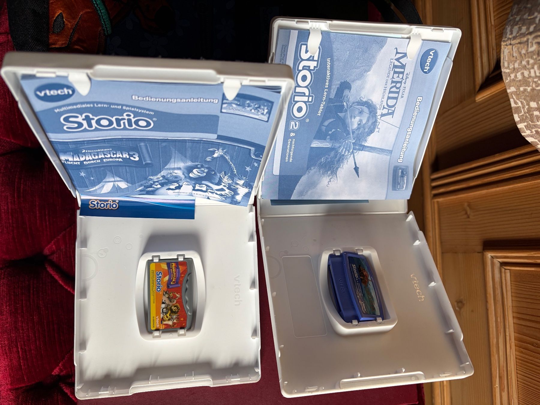 Giochi: STORIO /VTECH/ MADAGASCAR 3 + MERIDA  Spiel  + Handtasche – Usato da Interlaken venduto da Bona55 5