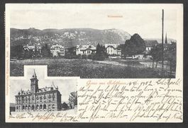 Solothurn Postgebäude und Quartier mit Weissenstein