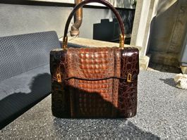 Vintage Kroko Tasche Top Zustand