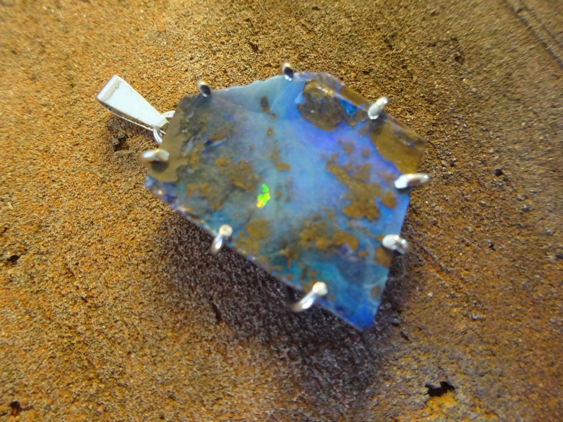 Ciondoli: Opal Anhänger S925 / Australien – Usato da Esslingen venduto da FetteSchnecke