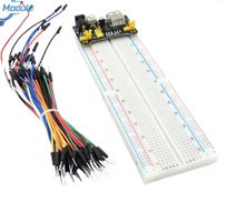 830 Punkte Breadboard Kit mit 65 Jumper Wire und Stomvers.