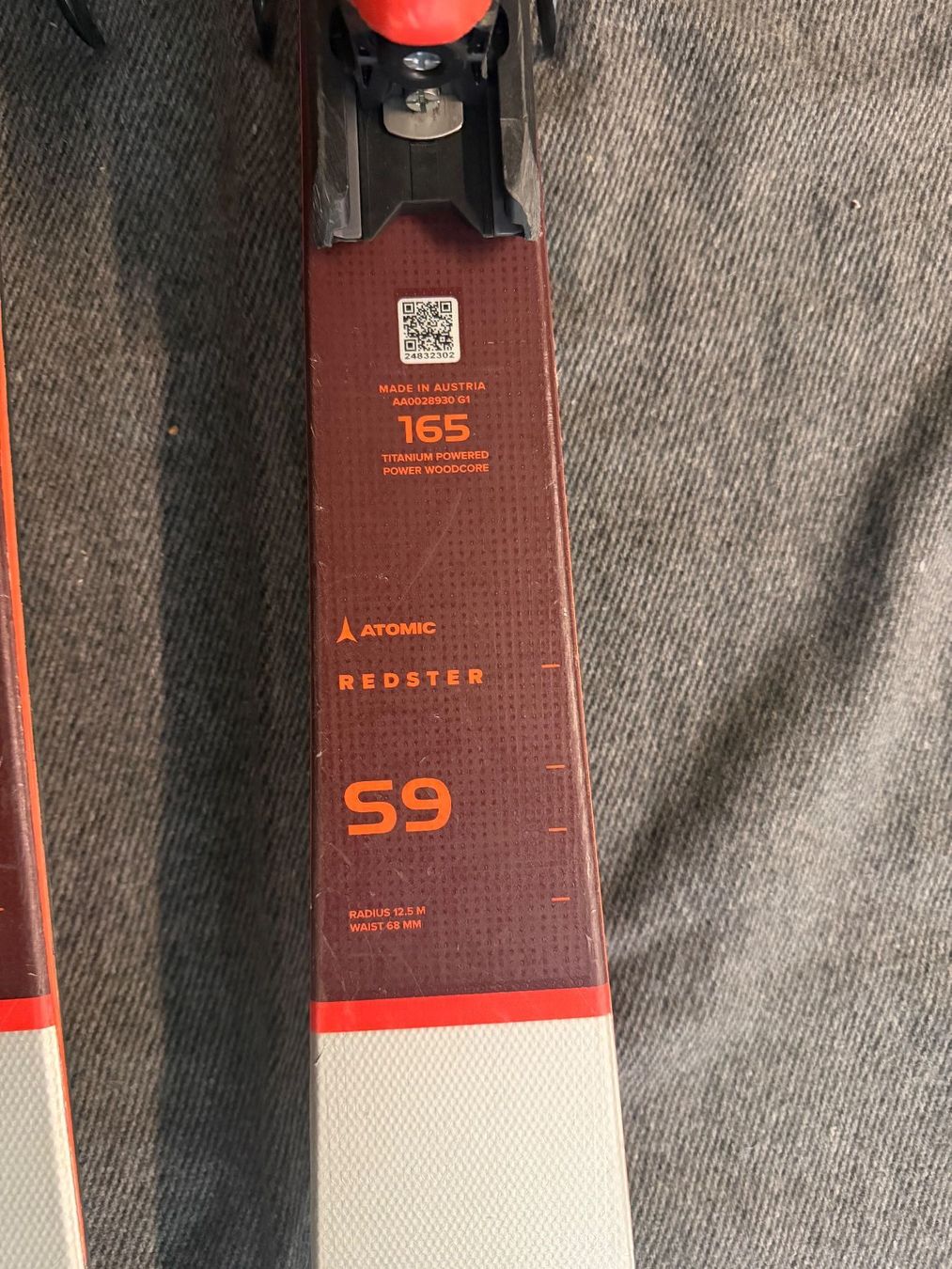 Atomic Redster S9 – 165 cm | X12 GW Bindung | Radius 12,5 m (D'occasion ...