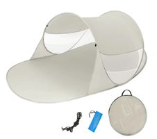 neue Strandmuschel grau mit UV Schutz