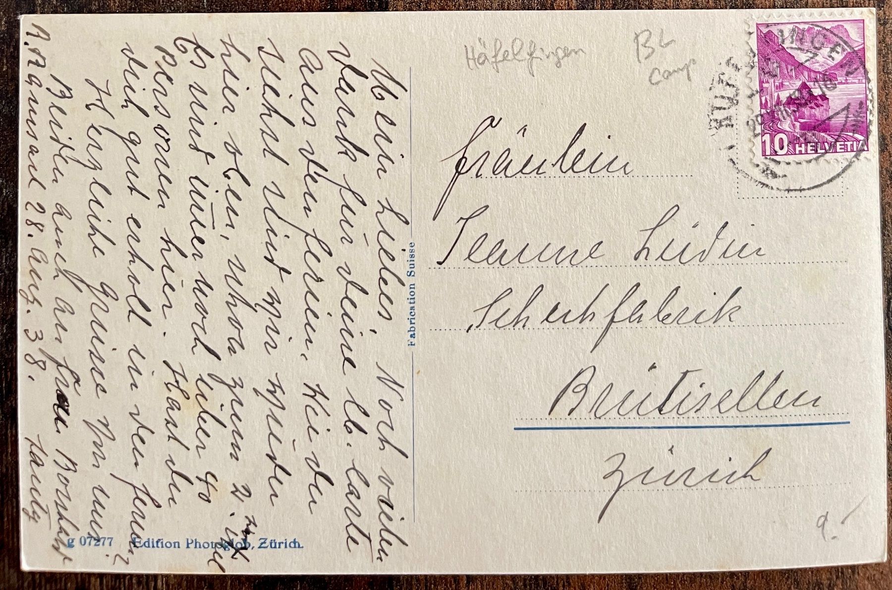 Cartoline postali: HÄFELFINGEN - Soolbad u. Kurort Ramsach 1938 – Usato da Lutry venduto da Ediego 1