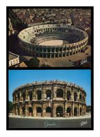 NÎMES - 1960 "En Pays Romain" (Lot de 2x C.P.)