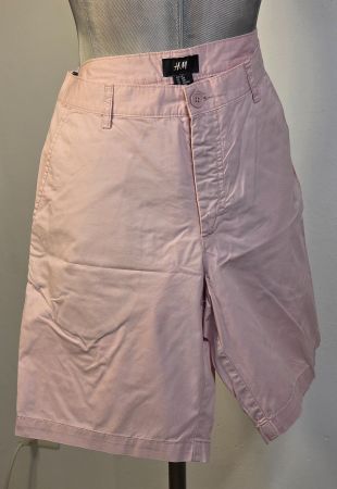 H&M Men XS 46 Shorts Bermuda rosa feine Baumwolle