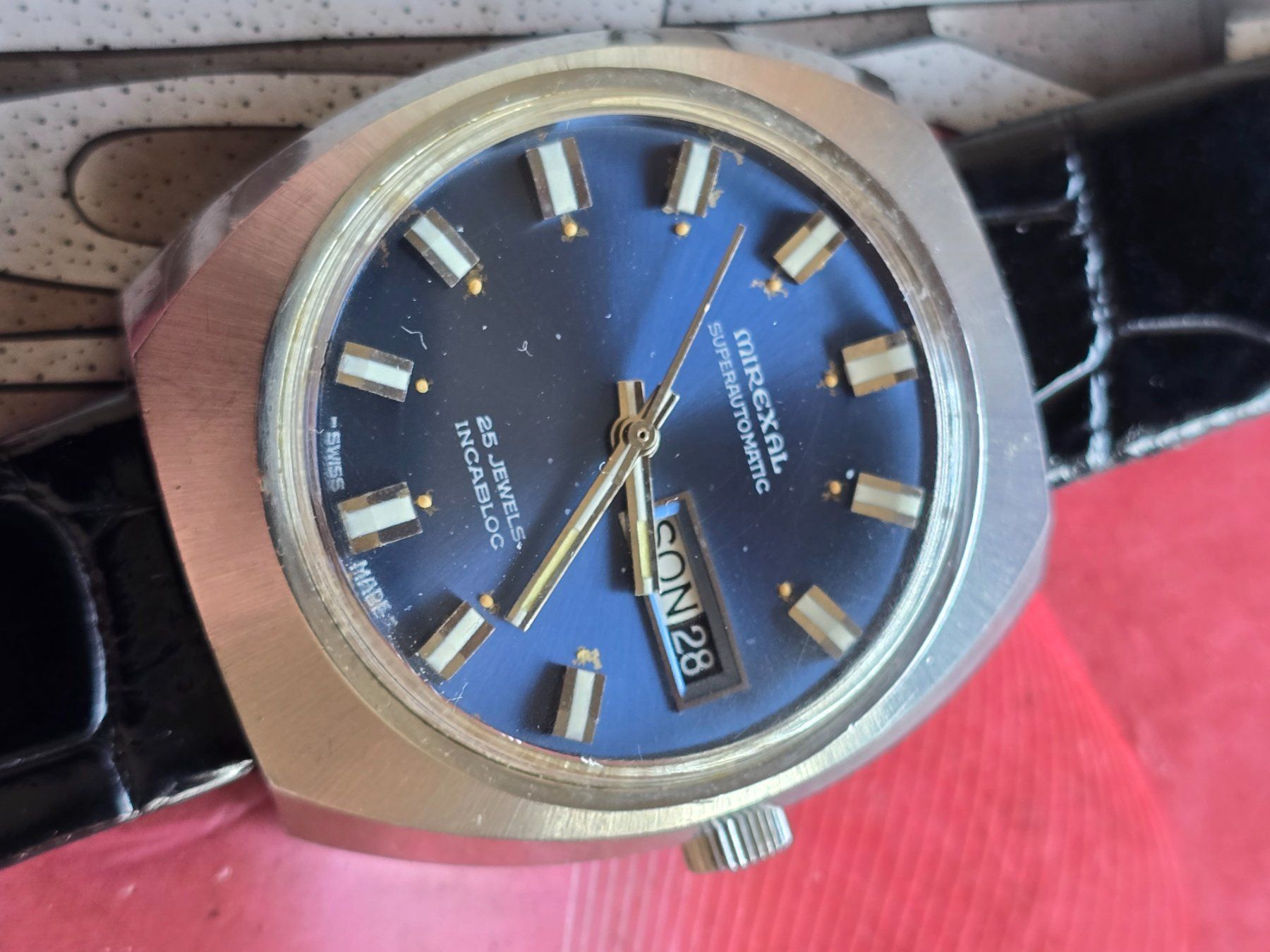 Mirexal Orologi: 295 Mirexal Superautomatic Day Date 25 Jewels – Usato da Muri AG venduto da Corredor 8